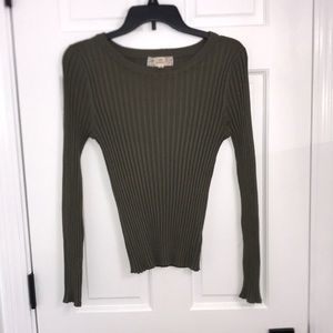 Pink Republic Green Womens Sweater Shirt (Size: M)